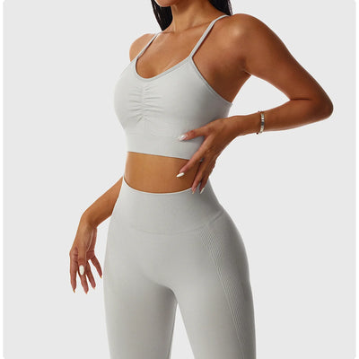 Fitted Crop Top With Thin Straps