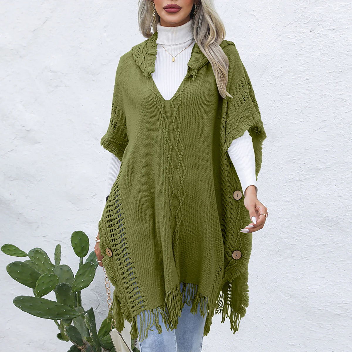 Long Sweater Vest Cloak Jacket