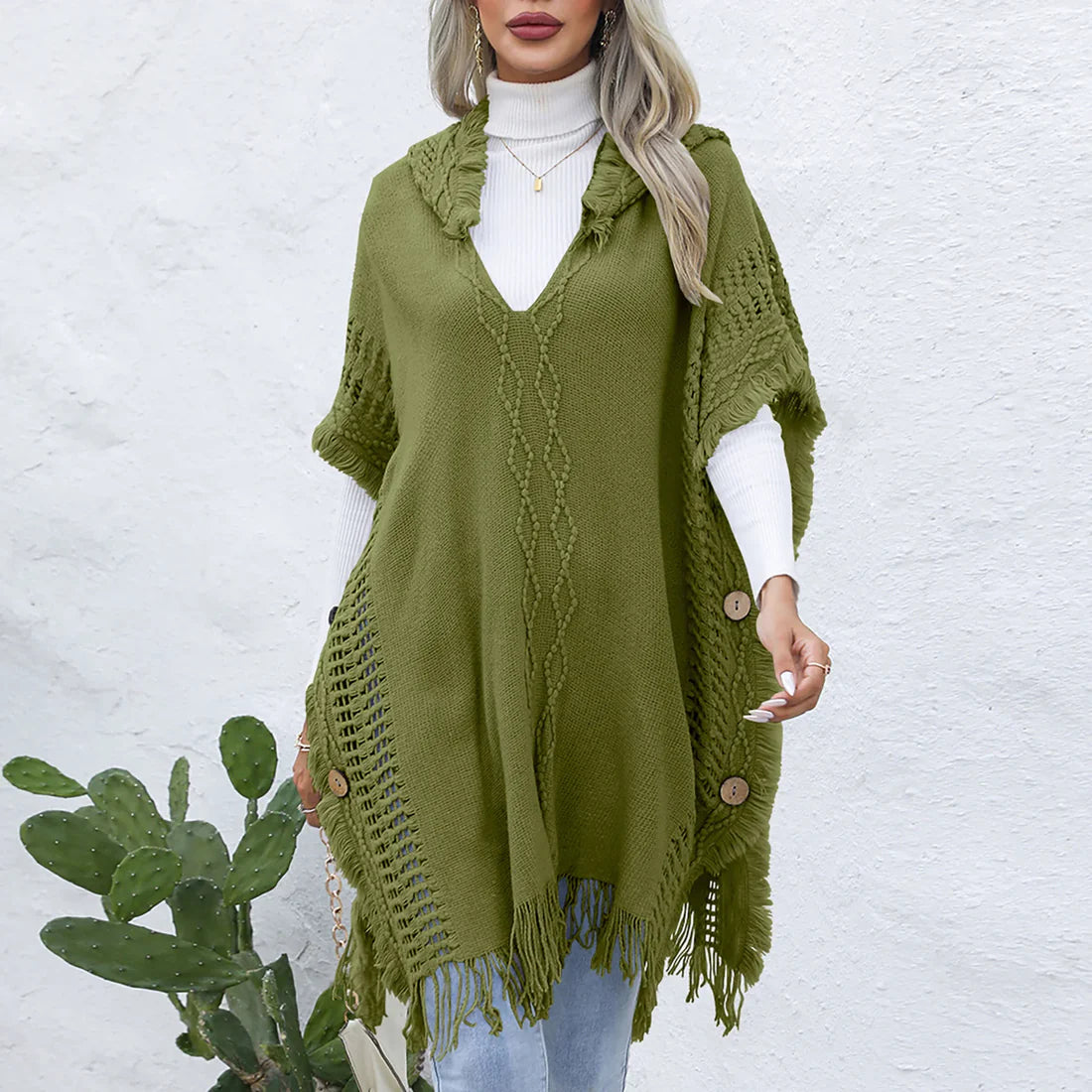 Long Sweater Vest Cloak Jacket