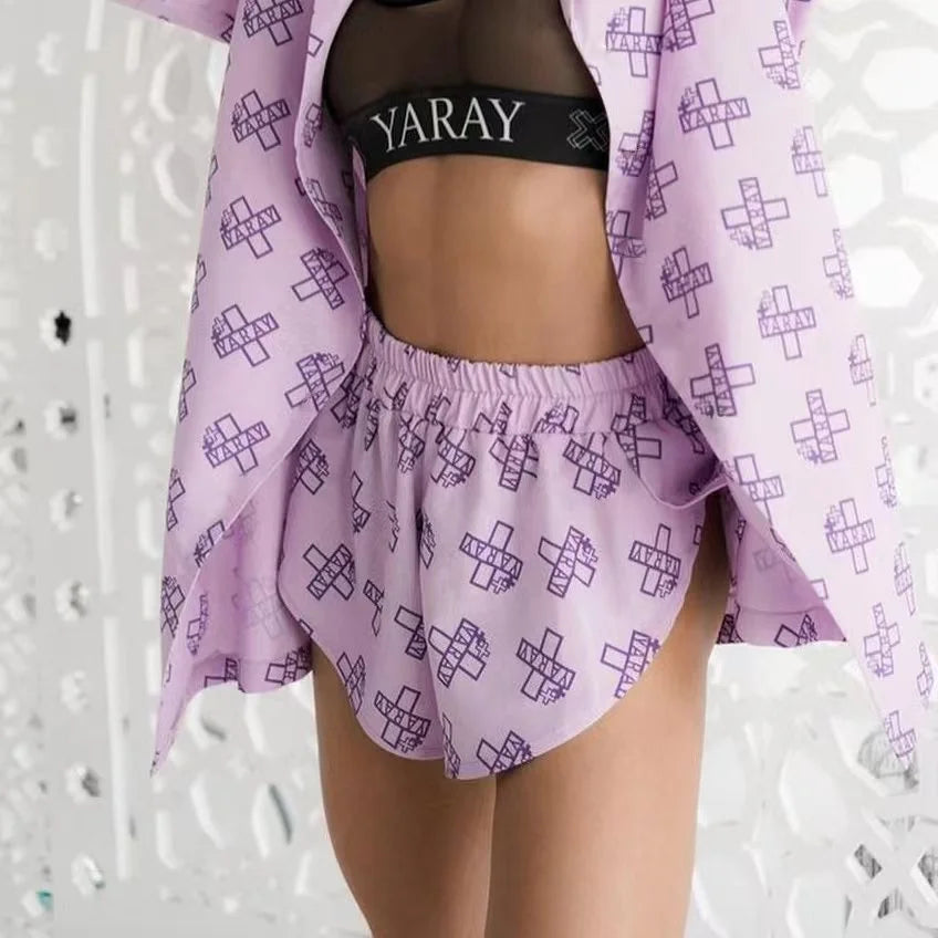 High Waist Shorts Suit