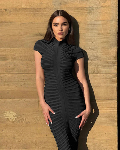 Long Knitted Bodycon Dress