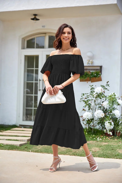 Short Sleeved Frock Dress
