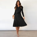 A Long Sleeved Knitted Dress