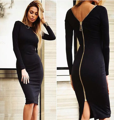 Dresses New Women’s Plus Size Skirts Slim Zipper Long Skirts One Piece On