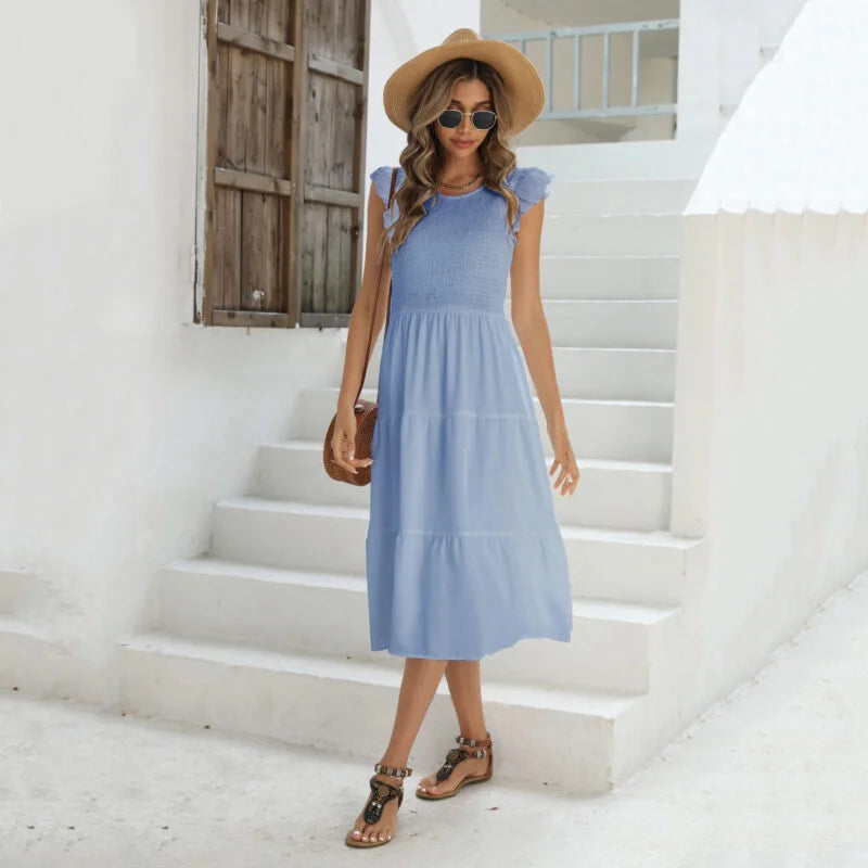 Burst Wish High Waisted Temperament Commuter Girl Dress