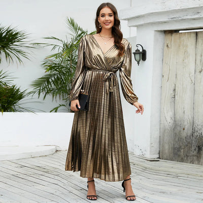 Slim Long Sleeved Evening Dress