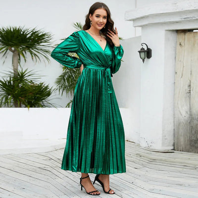 Slim Long Sleeved Evening Dress