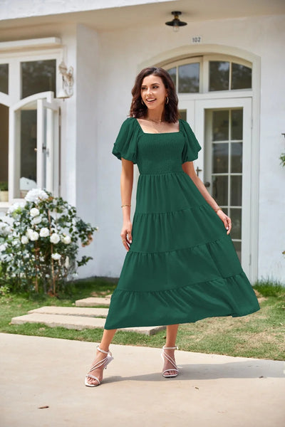 Short Sleeved Frock Dress