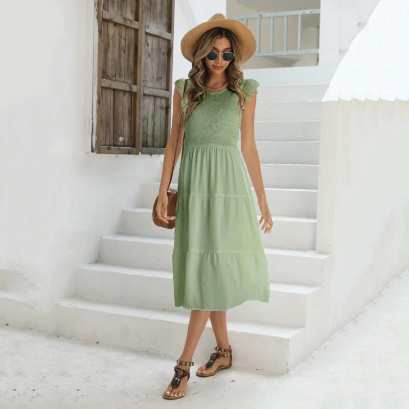 Burst Wish High Waisted Temperament Commuter Girl Dress