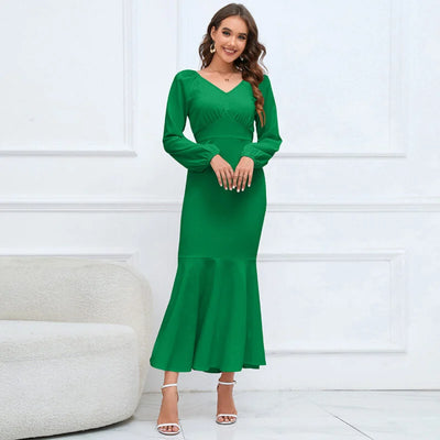 Slim Temperament Long Dress