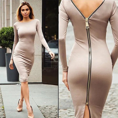 Dresses New Women’s Plus Size Skirts Slim Zipper Long Skirts One Piece On