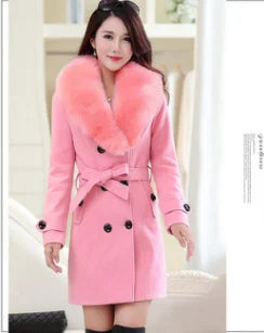 Double Button Wool Coat