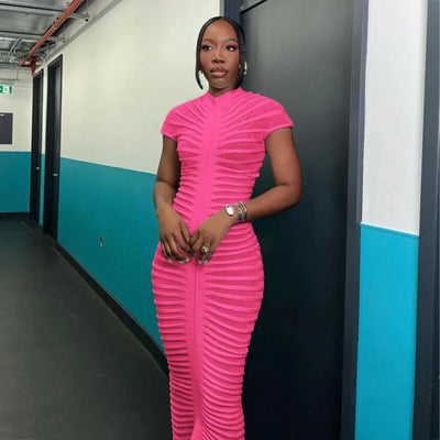 Long Knitted Bodycon Dress