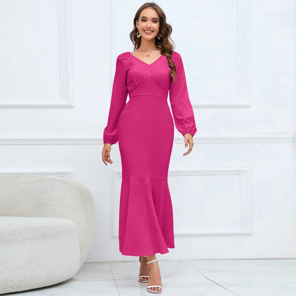 Slim Temperament Long Dress